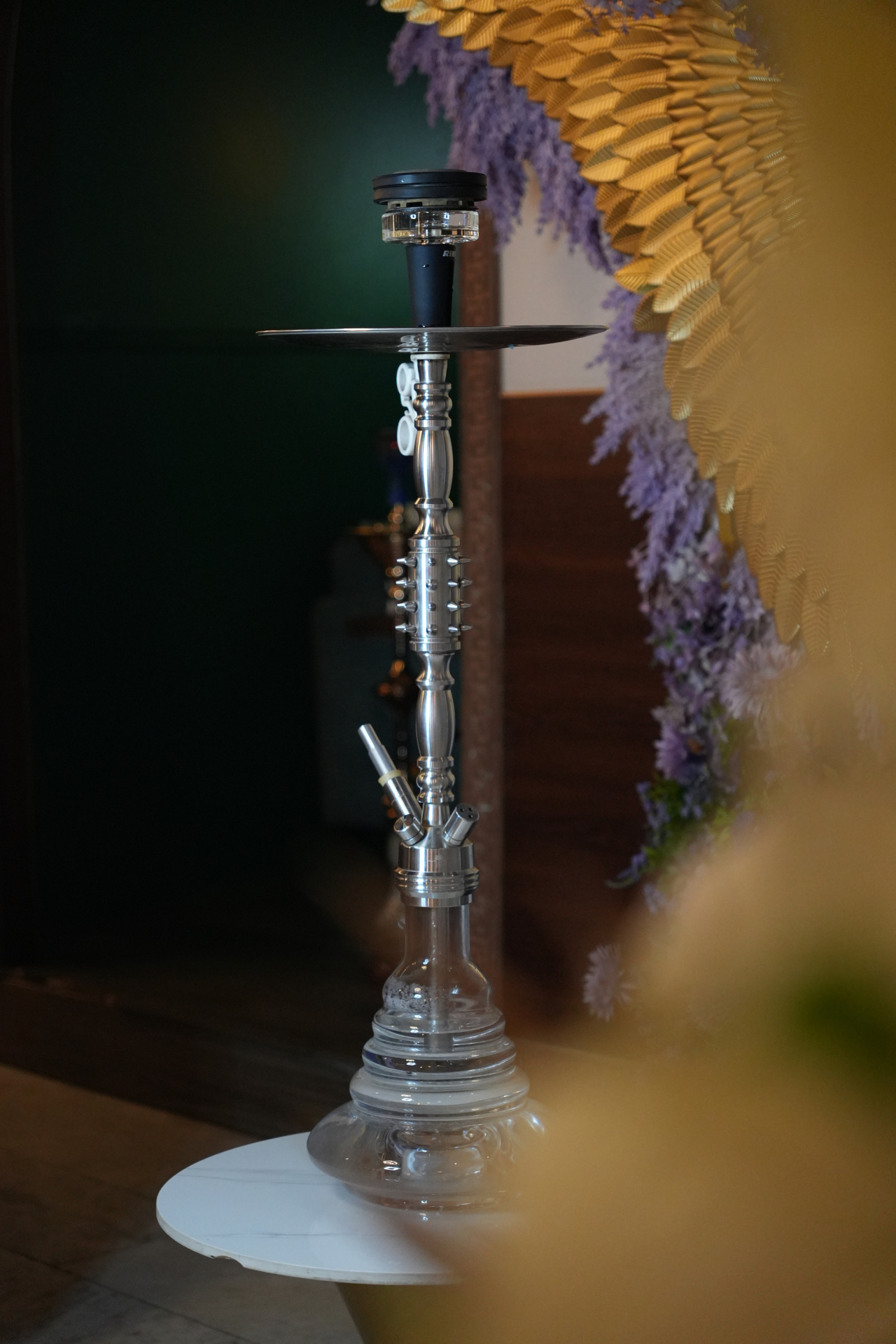 Silver shisha detail